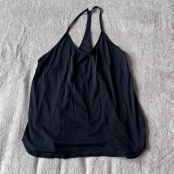 Lululemon Delicate Day Tank Black Lace Back Yoga Barre Workout Top Size 4 - Picture 3 of 6